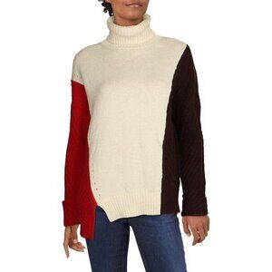 𝅺FRENCH Connection BNWOT Turtleneck Colorblock Sweater Women Sz Xsmall